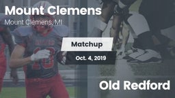 Matchup: Mount Clemens High S vs. Old Redford 2019