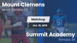 Matchup: Mount Clemens High S vs. Summit Academy  2019