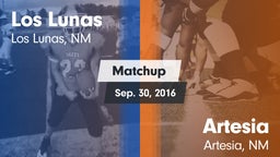 Matchup: Los Lunas vs. Artesia  2016