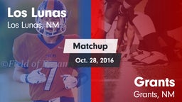 Matchup: Los Lunas vs. Grants  2016