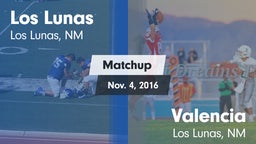 Matchup: Los Lunas vs. Valencia  2016