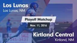 Matchup: Los Lunas vs. Kirtland Central  2016
