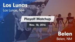 Matchup: Los Lunas vs. Belen  2016