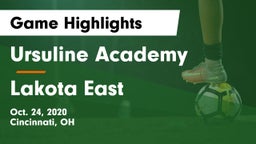 Ursuline Academy vs Lakota East  Game Highlights - Oct. 24, 2020
