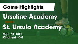 Ursuline Academy vs St. Ursula Academy Game Highlights - Sept. 29, 2021