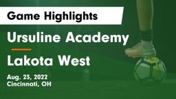 Ursuline Academy vs Lakota West  Game Highlights - Aug. 23, 2022