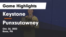 Keystone  vs Punxsutawney Game Highlights - Oct. 26, 2022