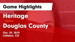 Heritage  vs Douglas County  Game Highlights - Oct. 29, 2019