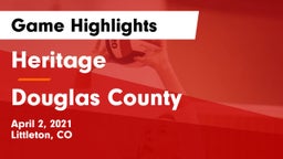 Heritage  vs Douglas County  Game Highlights - April 2, 2021