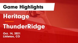 Heritage  vs ThunderRidge  Game Highlights - Oct. 14, 2021