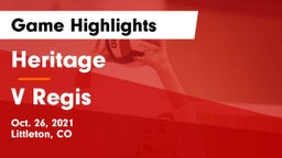 Heritage  vs V Regis Game Highlights - Oct. 26, 2021