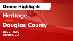 Heritage  vs Douglas County  Game Highlights - Oct. 27, 2022