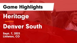 Heritage  vs Denver South  Game Highlights - Sept. 7, 2023