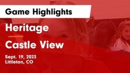 Heritage  vs Castle View  Game Highlights - Sept. 19, 2023