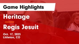 Heritage  vs Regis Jesuit  Game Highlights - Oct. 17, 2023