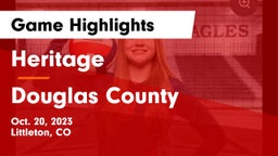 Heritage  vs Douglas County  Game Highlights - Oct. 20, 2023