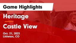 Heritage  vs Castle View  Game Highlights - Oct. 21, 2023