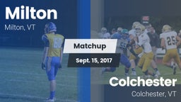 Matchup: Milton vs. Colchester  2017