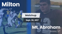 Matchup: Milton vs. Mt. Abraham  2017