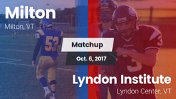 Matchup: Milton vs. Lyndon Institute 2017