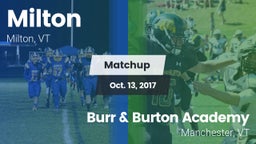 Matchup: Milton vs. Burr & Burton Academy  2017