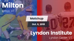 Matchup: Milton vs. Lyndon Institute 2018