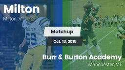 Matchup: Milton vs. Burr & Burton Academy  2018