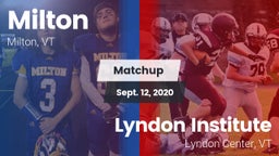 Matchup: Milton vs. Lyndon Institute 2020