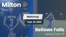 Matchup: Milton vs. Bellows Falls  2020