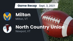 Recap: Milton  vs. North Country Union  2021