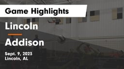 Lincoln  vs Addison  Game Highlights - Sept. 9, 2023