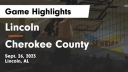 Lincoln  vs Cherokee County  Game Highlights - Sept. 26, 2023