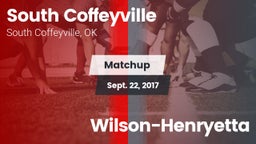 Matchup: South Coffeyville vs. Wilson-Henryetta 2017