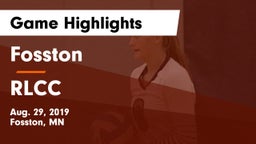 Fosston  vs RLCC Game Highlights - Aug. 29, 2019