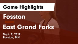 Fosston  vs East Grand Forks  Game Highlights - Sept. 9, 2019