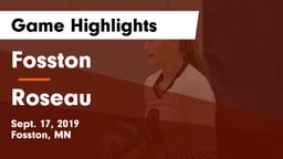 Fosston  vs Roseau  Game Highlights - Sept. 17, 2019