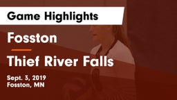 Fosston  vs Thief River Falls  Game Highlights - Sept. 3, 2019