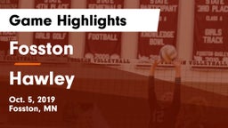 Fosston  vs Hawley  Game Highlights - Oct. 5, 2019