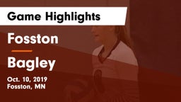 Fosston  vs Bagley  Game Highlights - Oct. 10, 2019