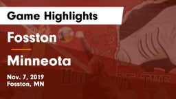 Fosston  vs Minneota  Game Highlights - Nov. 7, 2019