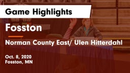Fosston  vs Norman County East/ Ulen Hitterdahl Game Highlights - Oct. 8, 2020