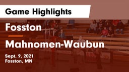 Fosston  vs Mahnomen-Waubun  Game Highlights - Sept. 9, 2021