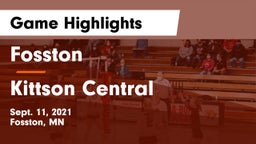 Fosston  vs Kittson Central  Game Highlights - Sept. 11, 2021