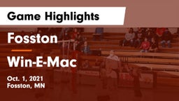 Fosston  vs Win-E-Mac  Game Highlights - Oct. 1, 2021