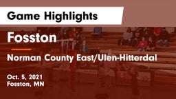 Fosston  vs Norman County East/Ulen-Hitterdal Game Highlights - Oct. 5, 2021