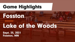 Fosston  vs Lake of the Woods  Game Highlights - Sept. 25, 2021