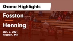 Fosston  vs Henning  Game Highlights - Oct. 9, 2021