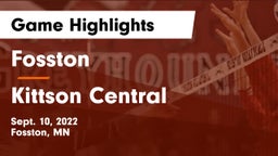 Fosston  vs Kittson Central  Game Highlights - Sept. 10, 2022