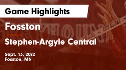 Fosston  vs Stephen-Argyle Central  Game Highlights - Sept. 13, 2022
