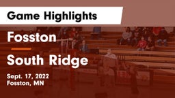 Fosston  vs South Ridge Game Highlights - Sept. 17, 2022